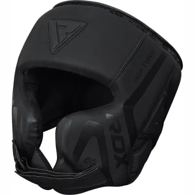Боксерський шолом RDX T15 Noir Cheek Protector Matte Black L (капа у комплекті) - 1 Боксерський шолом RDX T15 Noir Cheek Protector Matte Black L (капа у комплекті) - 1 - Robinzon.ua