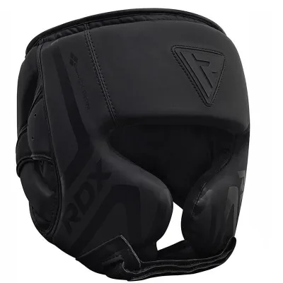 Боксерський шолом RDX T15 Noir Cheek Protector Matte Black L (капа у комплекті) - 2 Боксерський шолом RDX T15 Noir Cheek Protector Matte Black L (капа у комплекті) - 2 - Robinzon.ua