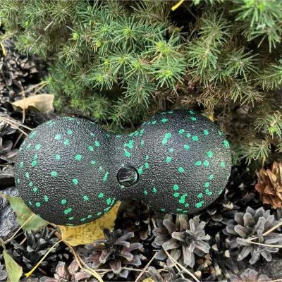 Массажный мяч двойной PowerPlay PP-4352 Epp foam peanut ball (d8*16cm.) Черно/Зеленый - 5 - Robinzon.ua