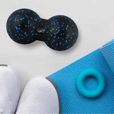 Массажный мяч двойной PowerPlay PP-4352 Epp foam peanut ball (d8*16cm.) Черно/Синий - 4 - Robinzon.ua