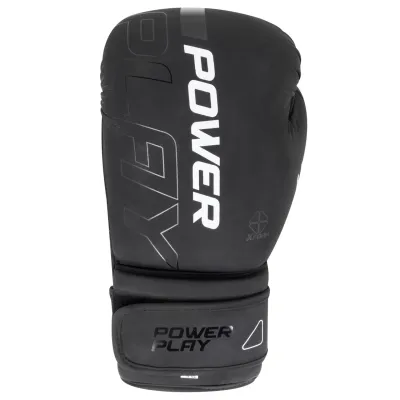 Боксерські рукавиці PowerPlay 3024 Ultra Mat Чорно-Білі 12 унцій - 1 - Robinzon.ua