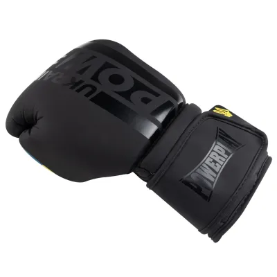 Боксерские перчатки PowerPlay 3021 Ukraine Черные 16 унций - 3 - Robinzon.ua