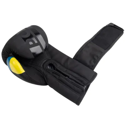 Боксерские перчатки PowerPlay 3021 Ukraine Черные 16 унций - 5 - Robinzon.ua