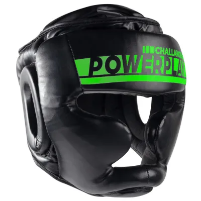 Боксерський шолом тренувальний PowerPlay 3048 Чорно-Зелений L - 1 - Robinzon.ua