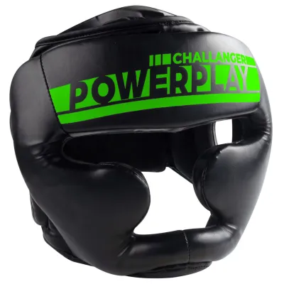 Боксерський шолом тренувальний PowerPlay 3048 Чорно-Зелений M - 3 - Robinzon.ua