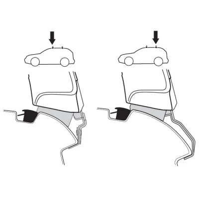Монтажний комплект Thule 1400 для Mitsubishi L200 (4-дв.)(mkIV) 2005-2014; Pajero Sport (mkII) 2008-2016 (TH 141400) - 1 - Robinzon.ua