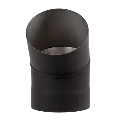 Коліно нержавіюче пофарбоване чорне 45°, діаметр 160мм, товщина 1мм - 1 Коліно нержавіюче пофарбоване чорне 45°, діаметр 160мм, товщина 1мм - 1 - Robinzon.ua