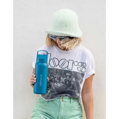 Пляшка-фільтр для води LifeStraw Go SS Filter Bottle, 1 л, Polar White (LSW LGV41SWHWW) - 3 - Robinzon.ua