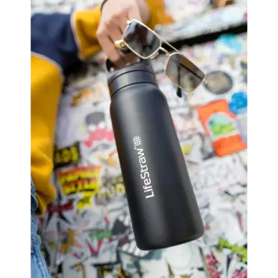 Пляшка-фільтр для води LifeStraw Go SS Filter Bottle, 1 л, Polar White (LSW LGV41SWHWW) - 8 - Robinzon.ua