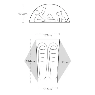 Палатка Big Agnes Copper Spur HV UL2 Long Orange - 6 - Robinzon.ua