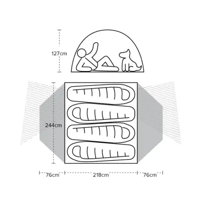 Палатка Big Agnes Copper Spur HV UL4 Olive green - 5 - Robinzon.ua