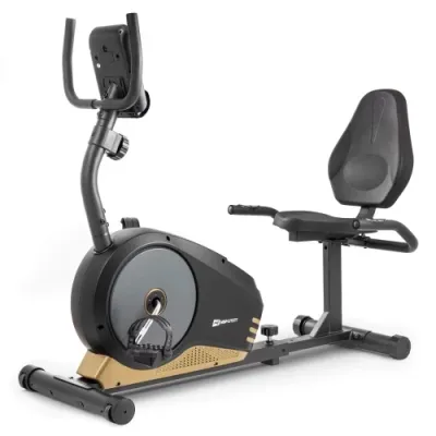 Горизонтальный велотренажер магнитный Hop-Sport 040L Root черно-желтый - 1 - Robinzon.ua