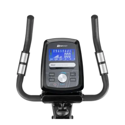 Велотренажер электромагнитный + мат Hop-Sport 090H черно-белый - 6 - Robinzon.ua