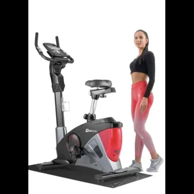 Велотренажер электромагнитный + мат Hop-Sport 090H Apollo черно-красный - 2 - Robinzon.ua