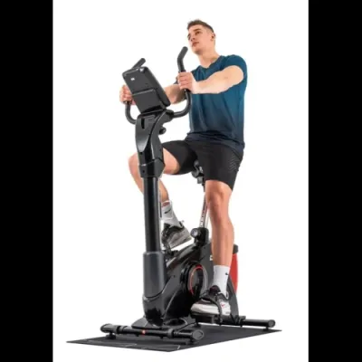 Велотренажер электромагнитный + мат Hop-Sport 090H Apollo черно-красный - 3 - Robinzon.ua