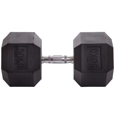 Гантель 50 кг цельная шестигранная Zelart-2679-50 - 2 - Robinzon.ua