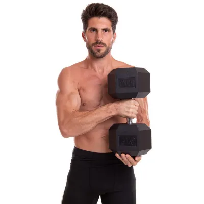 Гантель 50 кг цельная шестигранная Zelart-2679-50 - 4 - Robinzon.ua