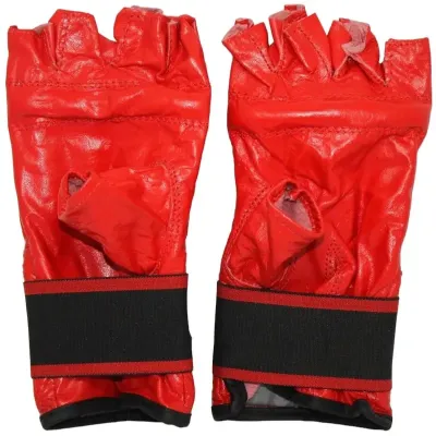 Перчатки шингарты кожаные SPRINTER на липучке красный L - 2 - Robinzon.ua