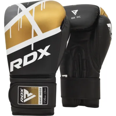 Боксерские перчатки RDX F7 Ego Black Golden 14 унций (капа в комплекте) - 2 - Robinzon.ua