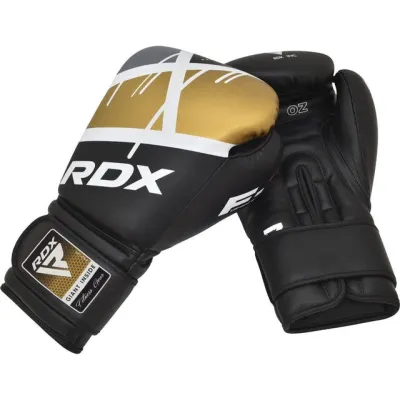 Боксерские перчатки RDX F7 Ego Black Golden 14 унций (капа в комплекте) - 3 - Robinzon.ua