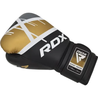 Боксерские перчатки RDX F7 Ego Black Golden 14 унций (капа в комплекте) - 4 - Robinzon.ua