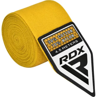 Бинти для боксу RDX WX Professional Boxing Hand Wraps Yellow (4.5м.) - 1 - Robinzon.ua