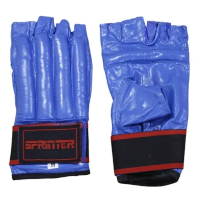 Перчатки шингарты кожаные SPRINTER на липучке синий M - 1 Перчатки шингарты кожаные SPRINTER на липучке синий M - 1 - Robinzon.ua