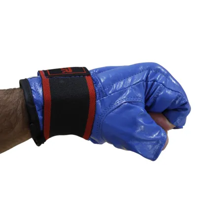 Перчатки шингарты кожаные SPRINTER на липучке синий M - 5 Перчатки шингарты кожаные SPRINTER на липучке синий M - 5 - Robinzon.ua