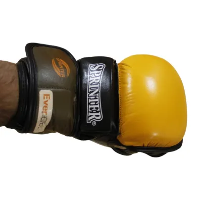 Перчатки для смешанных единоборств MMA Sprinter желто-черные - 5 - Robinzon.ua