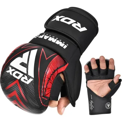 Рукавиці для ММА (Греплінгові рукавички) RDX схвалено IMMAF S Red (капа в комплекті) - 2 - Robinzon.ua