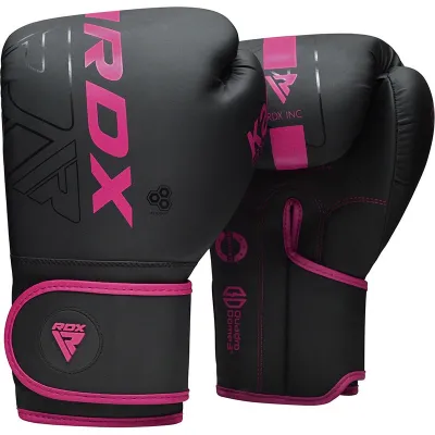 Боксерські рукавиці RDX F6 MATTE PINK-10OZ (капа в комплекті) - 1 Боксерські рукавиці RDX F6 MATTE PINK-10OZ (капа в комплекті) - 1 - Robinzon.ua