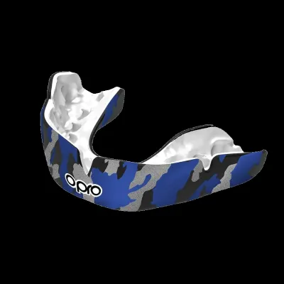 Капа OPRO Instant CAMO взрослая (вик 11+) Black/Blue (art.102523001) - 1 - Robinzon.ua