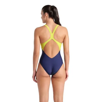 Купальник закритий для жінок Arena BREATH SWIMSUIT V BACK LB темно-синій 40 008330-760 40 - 2 - Robinzon.ua