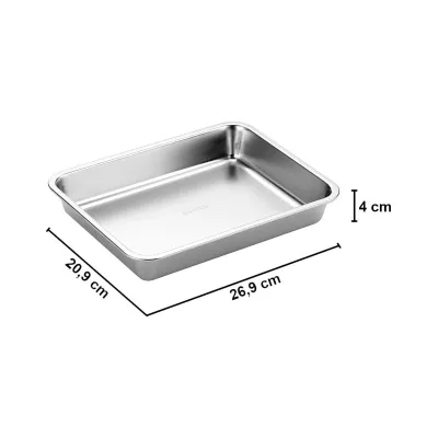 Поддон из нержавеющей стали для гриля SANTOS, малый, 26,9 х 4 х 20,9 см 899416. - 3 Поддон из нержавеющей стали для гриля SANTOS, малый, 26,9 х 4 х 20,9 см 899416. - 3 - Robinzon.ua