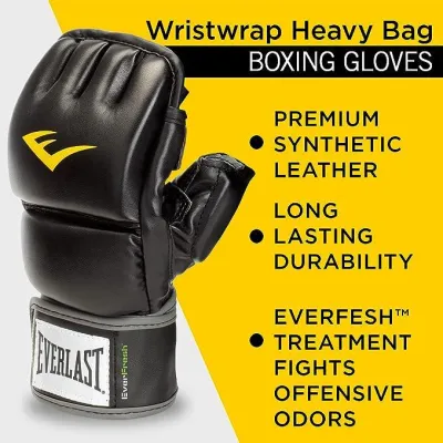Перчатки MMA Everlast WRIST WRAP HB GL Черный L/XL (883341-70-8) - 1 - Robinzon.ua