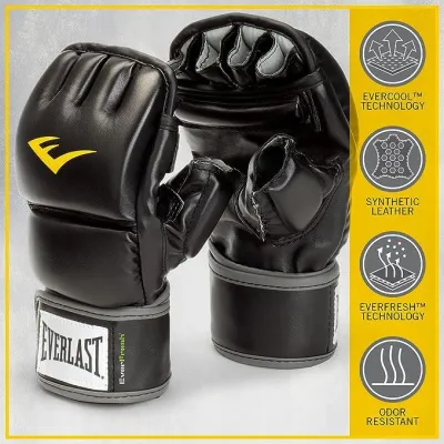 Перчатки MMA Everlast WRIST WRAP HB GL Черный L/XL (883341-70-8) - 2 - Robinzon.ua