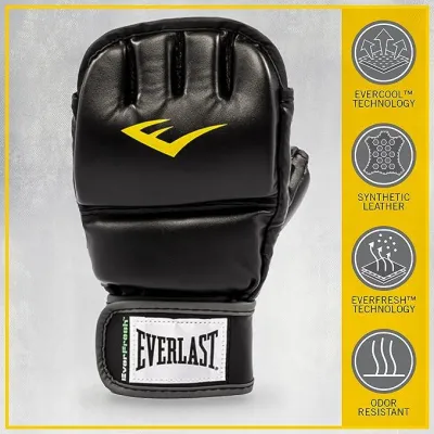 Перчатки MMA Everlast WRIST WRAP HB GL Черный L/XL (883341-70-8) - 4 - Robinzon.ua