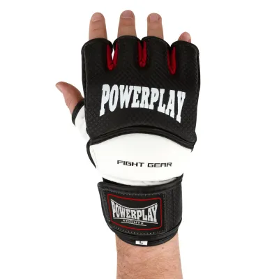 Рукавиці для MMA PowerPlay 3075 Чорні-Білі XS - 3 Рукавиці для MMA PowerPlay 3075 Чорні-Білі XS - 3 - Robinzon.ua