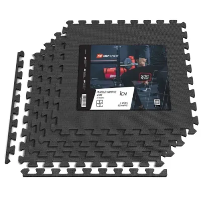 Мат-пазл EVA 1 см - 4 частей Hop-Sport A010 черный - 1 - Robinzon.ua