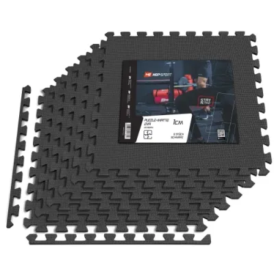 Мат-пазл толщиной 1 см - 6 частей Hop-Sport A010 черный - 1 - Robinzon.ua