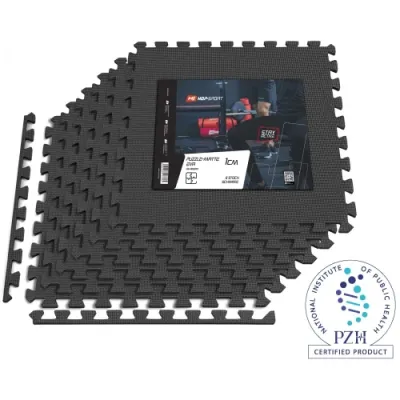 Мат-пазл толщиной 1 см - 6 частей Hop-Sport A010 черный - 2 - Robinzon.ua