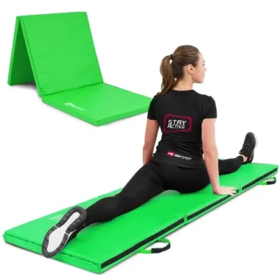 Мат гимнастический 5 см мягкий с липучкой Hop-Sport 065FM зеленый - 1 - Robinzon.ua