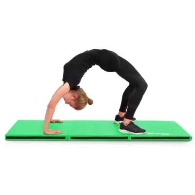Мат гимнастический 5 см мягкий с липучкой Hop-Sport 065FM зеленый - 6 - Robinzon.ua