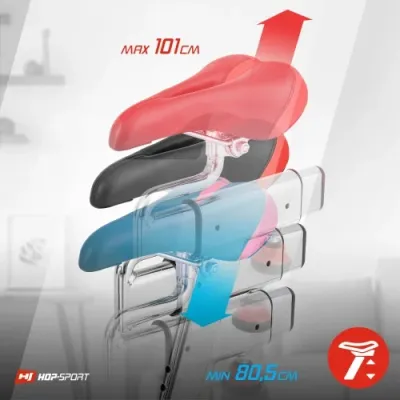 Спинбайк (Велотренажер) Hop-Sport 065IC черно-красный - 6 - Robinzon.ua