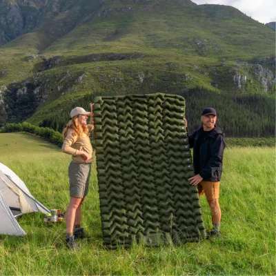 Надувной коврик Naturehike с встроенным насосом, синий CNK2550WS019. - 6 - Robinzon.ua