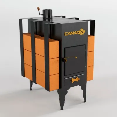 Піч дров'яна «Canada» з теплоакумулятором - 1 Піч дров'яна «Canada» з теплоакумулятором - 1 - Robinzon.ua