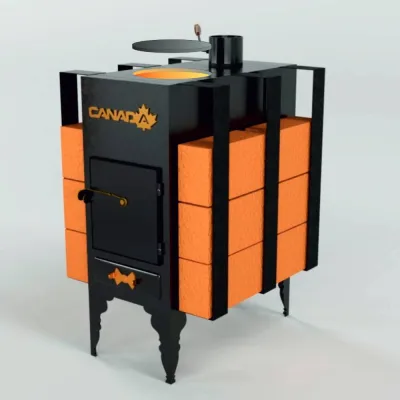 Піч дров'яна «Canada» з теплоакумулятором LUX - 1 Піч дров'яна «Canada» з теплоакумулятором LUX - 1 - Robinzon.ua