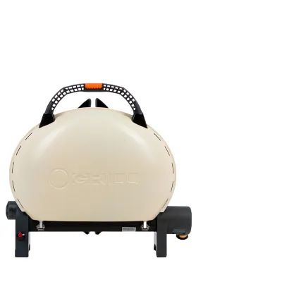 КОМПЛЕКТ Портативный переносной газовый гриль O-GRILL 500, кремовый + шланг в подарок! - 1 - Robinzon.ua
