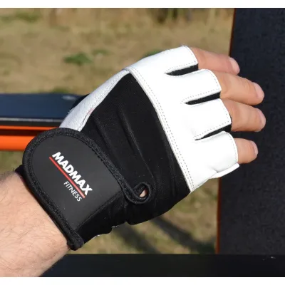 Рукавички для фітнесу MadMax MFG-444 Fitness White S - 1 - Robinzon.ua