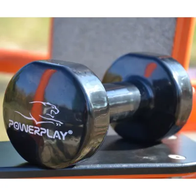 Гантели виниловые PowerPlay 2 * 1 кг. PP_4121 Черные (2шт. - пара) - 5 - Robinzon.ua